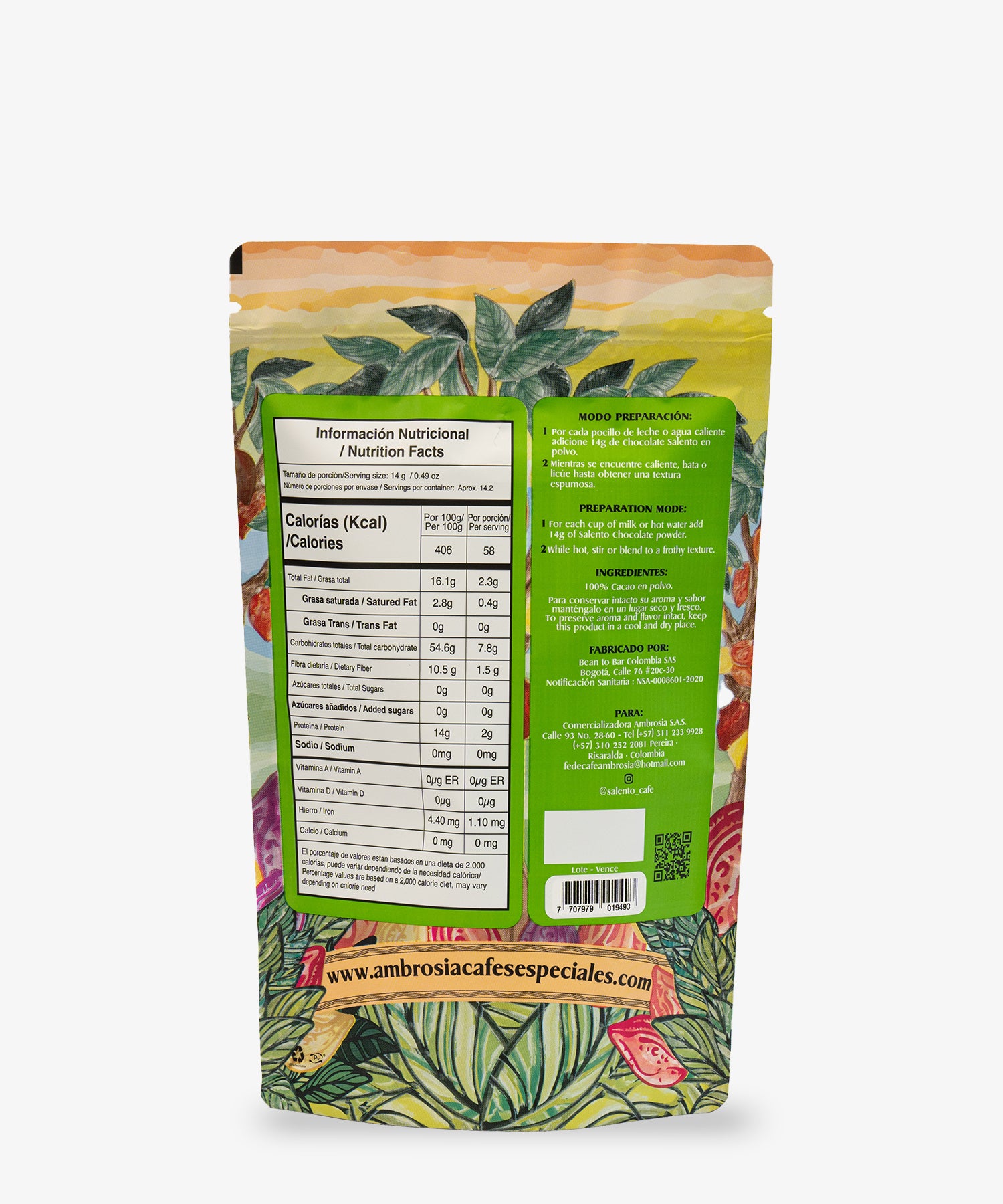 Chocolate Salento en polvo