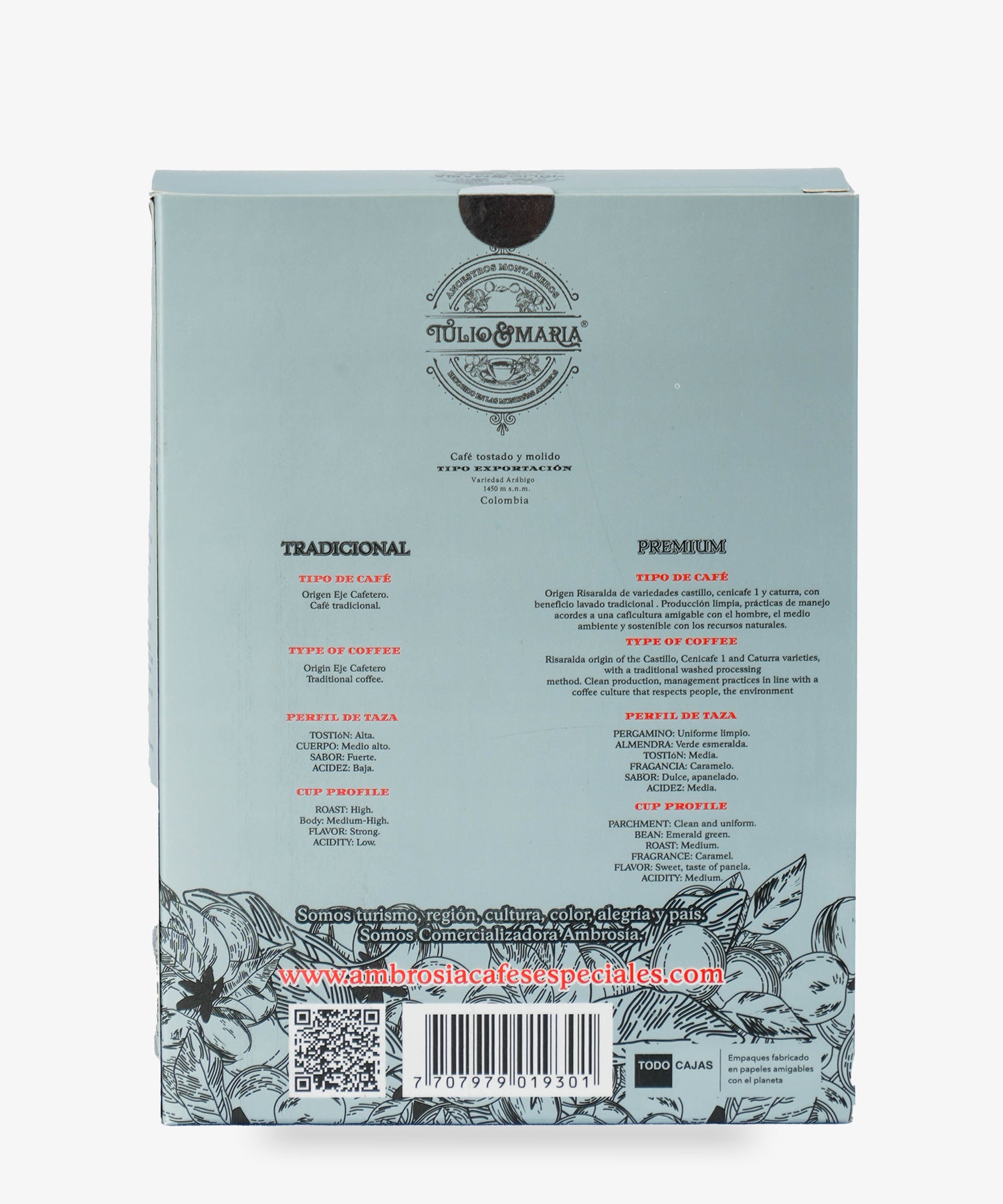 Kit de Café Tulio y Maria (2 unds)